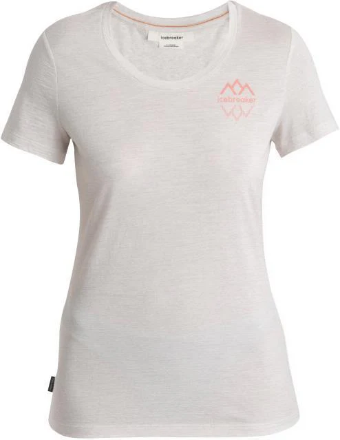 Merino 150 Tech Lite III SS Scoop Tee - Icebreaker Logo Reflections - Womens - Image 5