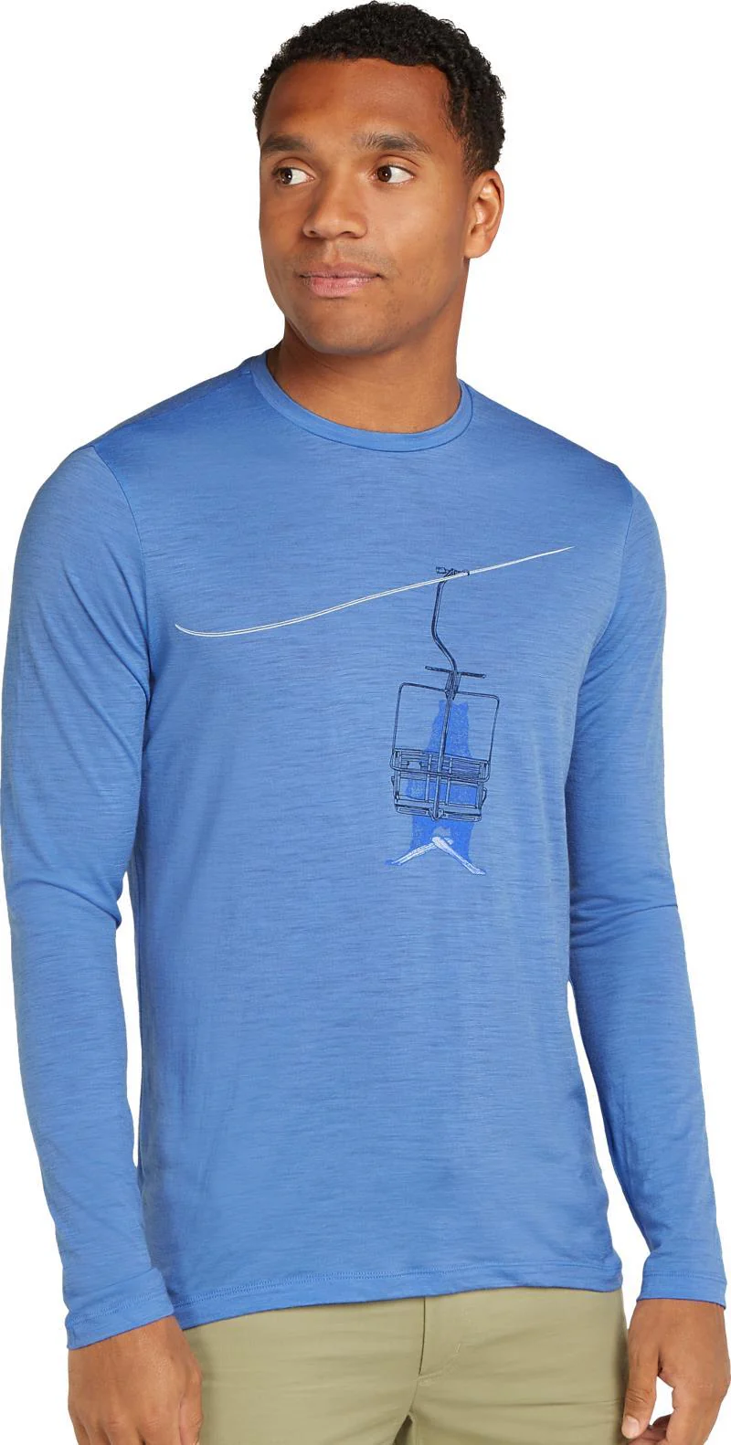 Merino 150 Tech Lite LS Tee - Bear Lift - Mens - Image 5