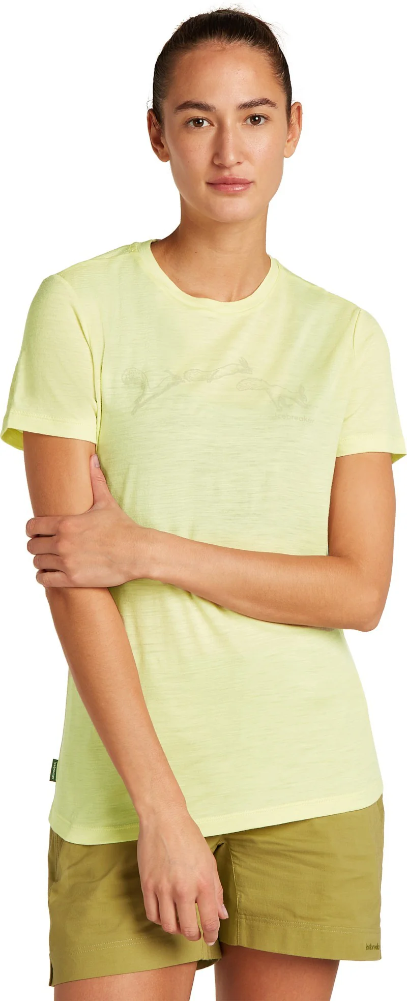 Merino 150 Tech Lite SS Tee Airbourne Squirrel - Womens - Image 2