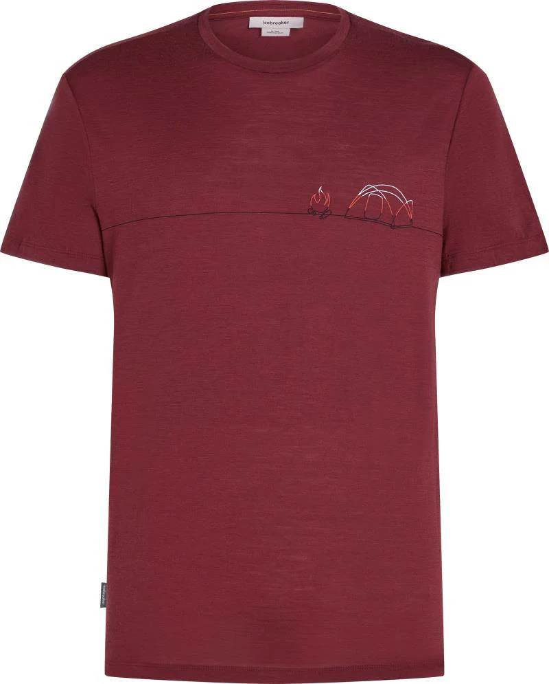 Merino 150 Tech Lite SS Tee - Single Line Camp - Mens