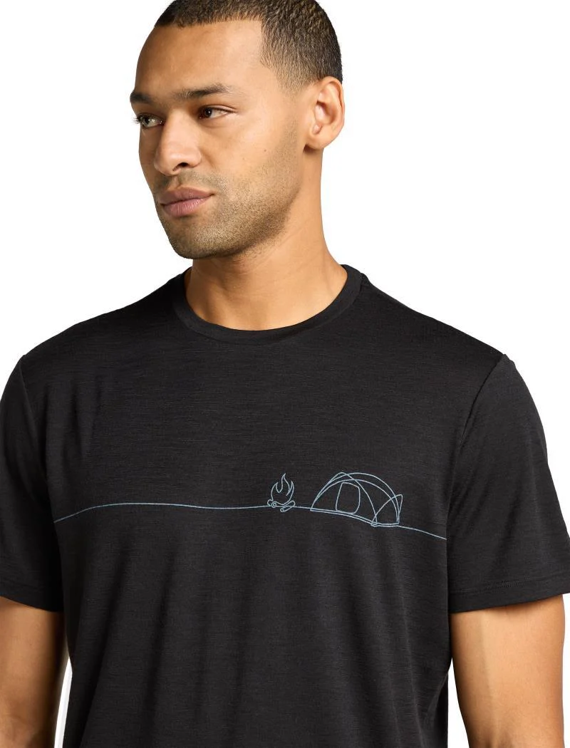 Merino 150 Tech Lite SS Tee - Single Line Camp - Mens - Image 17