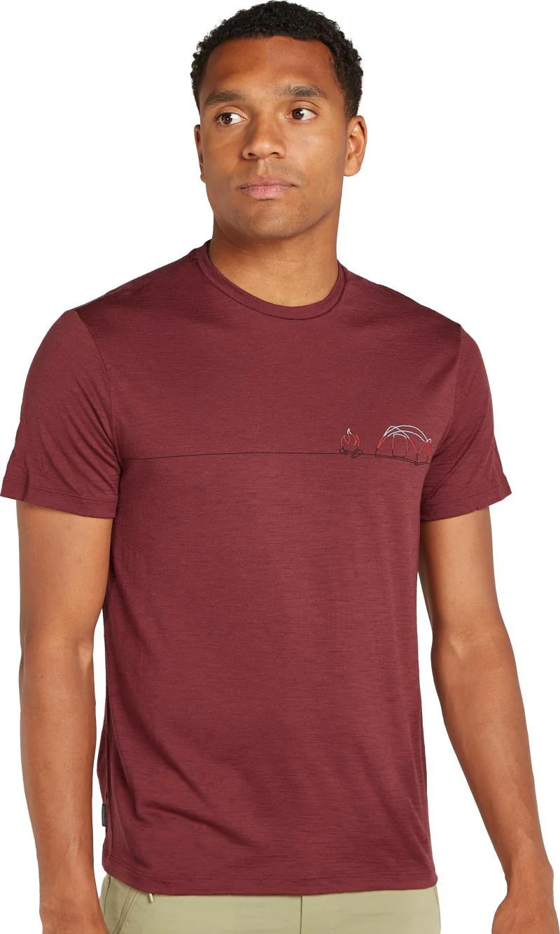 Merino 150 Tech Lite SS Tee - Single Line Camp - Mens - Image 2