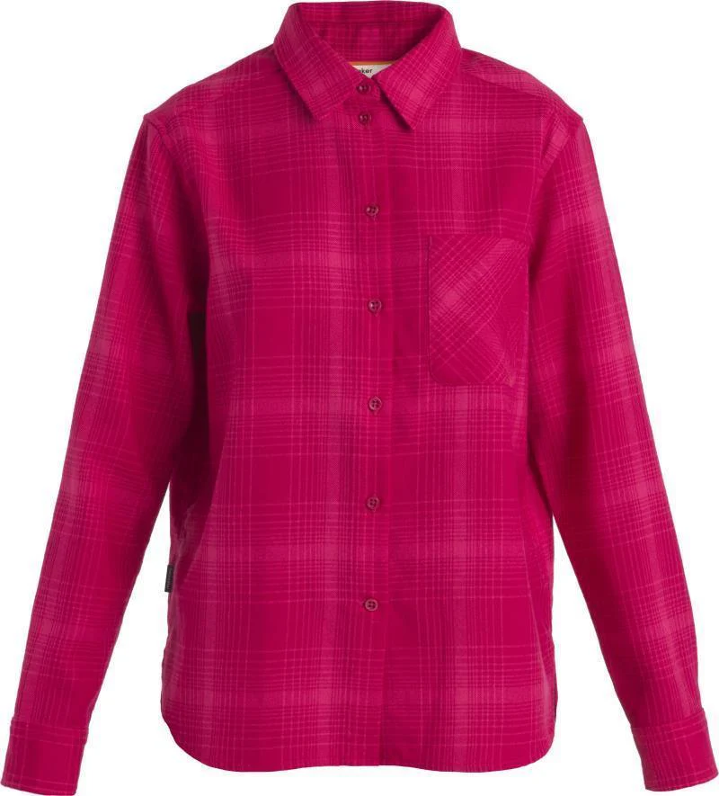 Merino 200 Dawnder LS Flannel Shirt - Plaid - Womens - Image 3