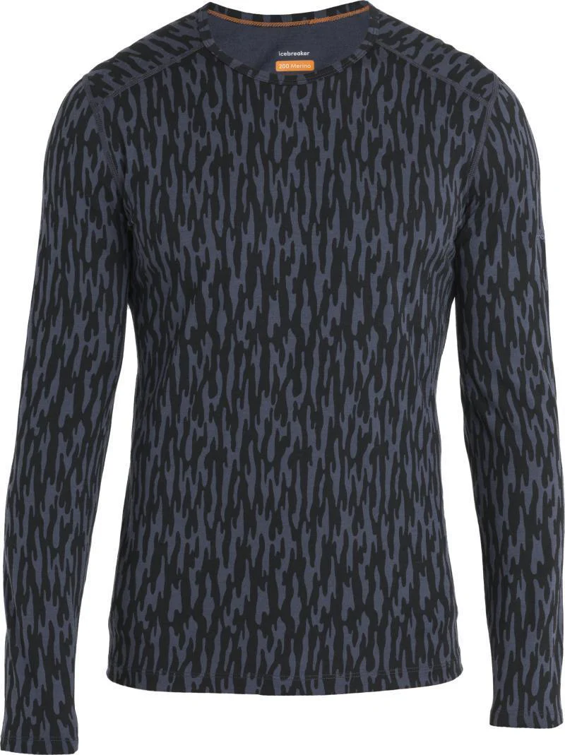 Merino 200 Oasis LS Crewe - Glacial Camo - Mens