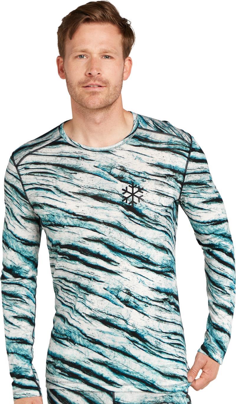 Merino 200 Oasis LS Crewe - Protect Our Winters AOP - Mens - Image 2