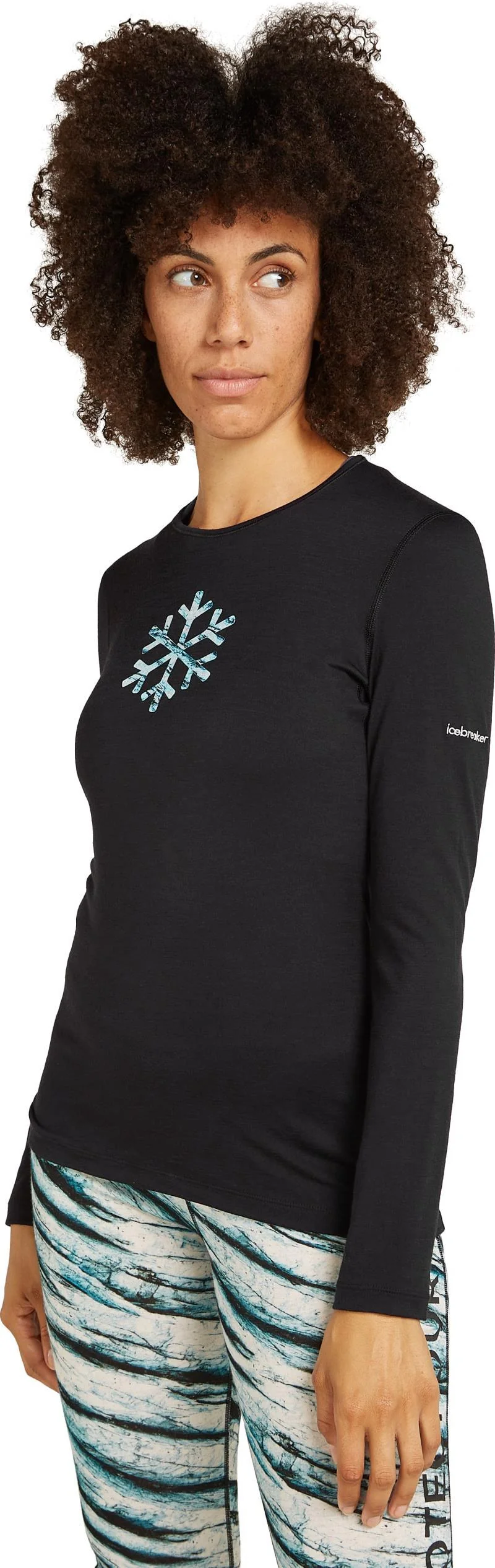 Merino 200 Oasis LS Crewe - Protect Our Winters - Womens - Image 2