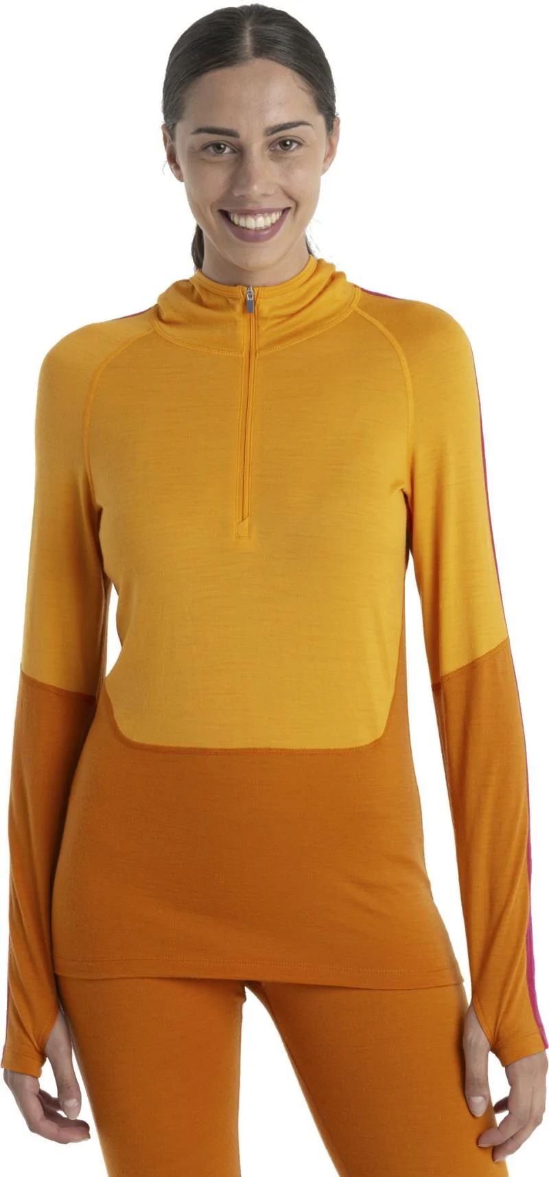 Merino 200 Sonebula LS Half Zip Hood - Womens - Image 7