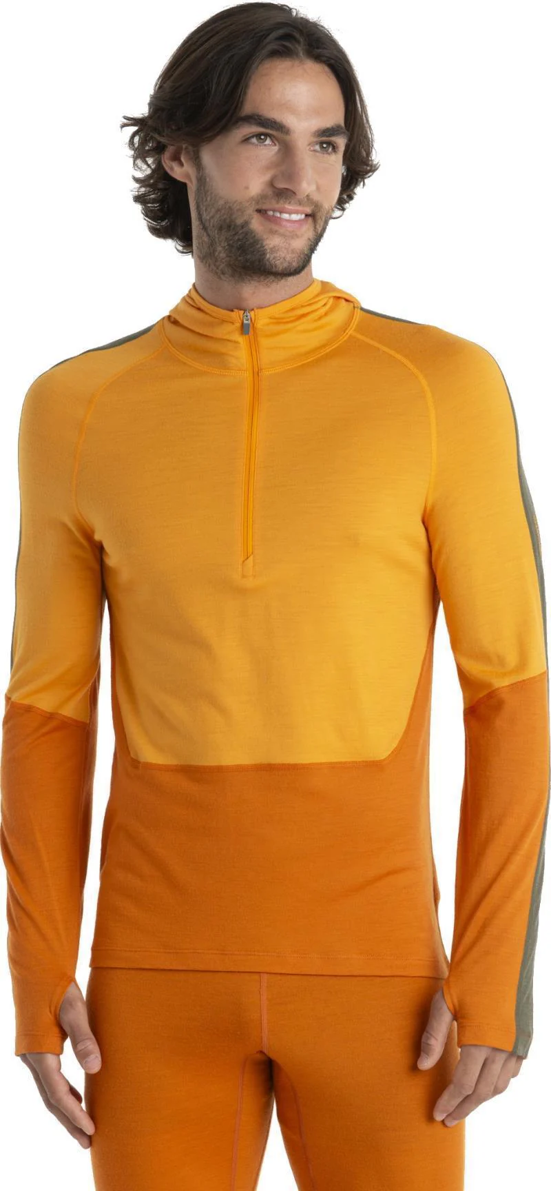 Merino 200 Sonebula LS Half Zip Hoodie - Mens (Prior Season) - Image 3