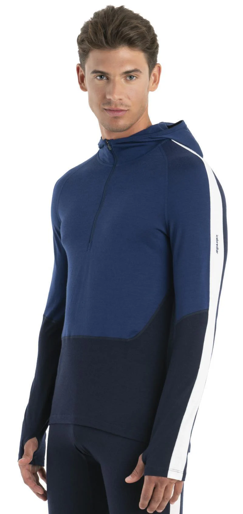 Merino 200 Sonebula LS Half Zip Hoodie - Mens (Prior Season) - Image 9