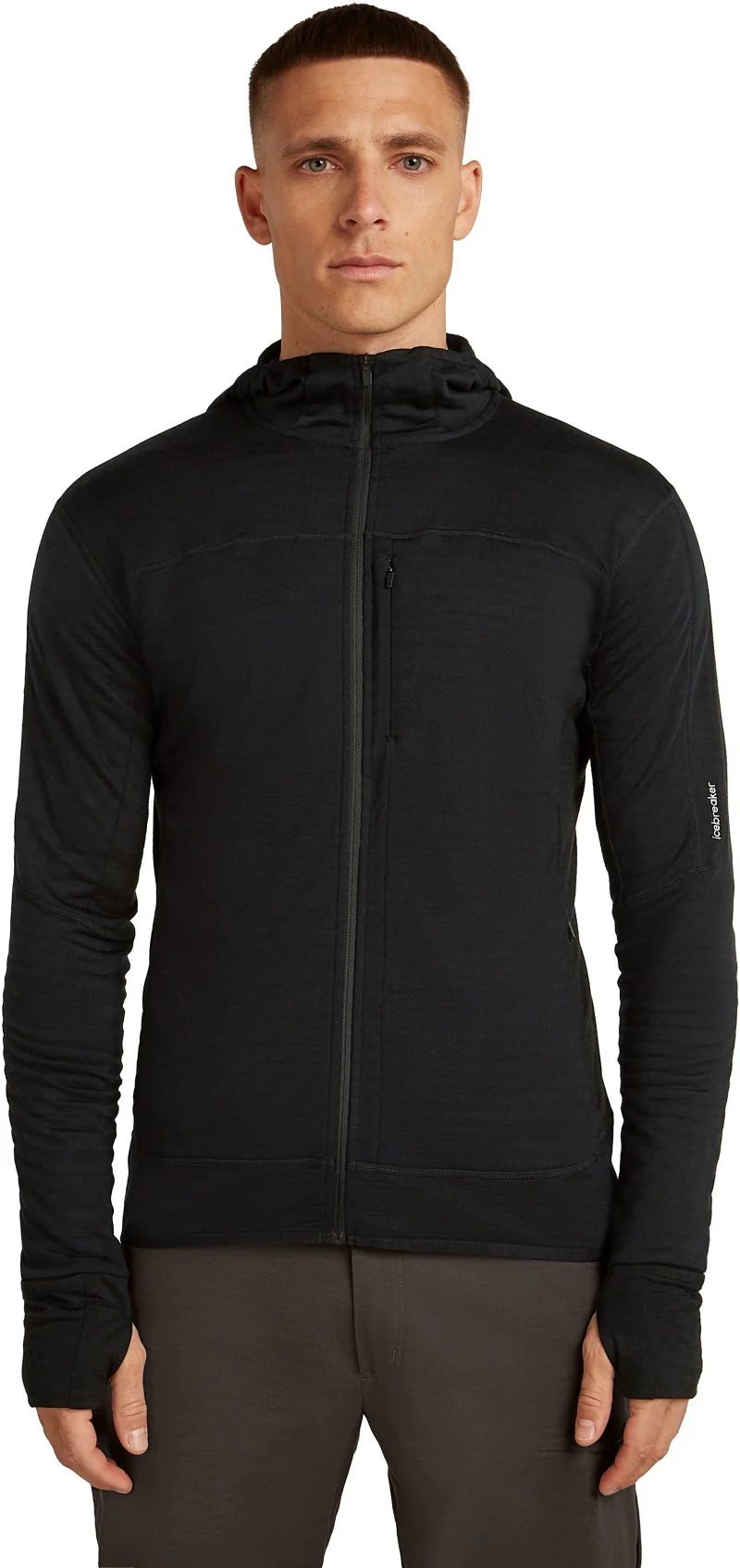 Merino Blend 300 RealFleece Descender LS Zip Hoodie - Mens - Image 2
