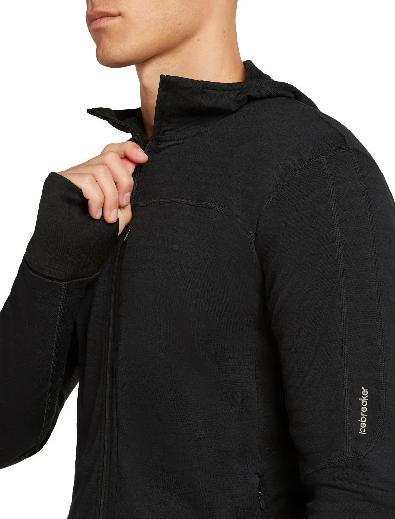 Merino Blend 300 RealFleece Descender LS Zip Hoodie - Mens - Image 5