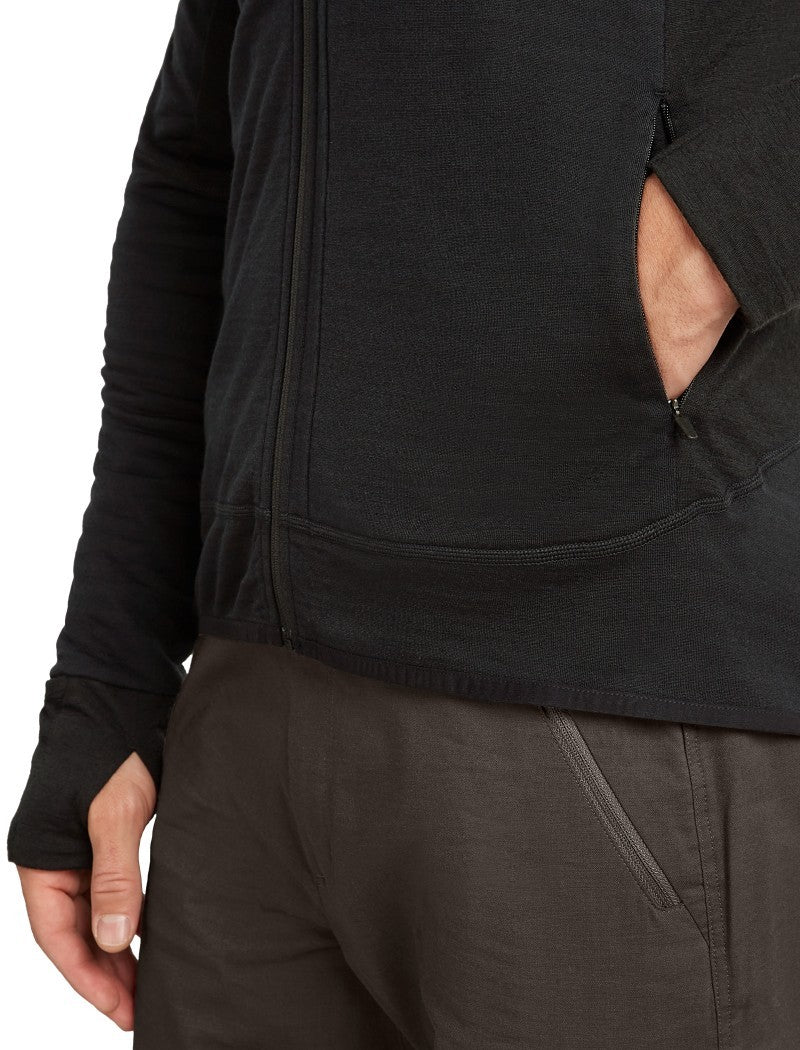 Merino Blend 300 RealFleece Descender LS Zip Hoodie - Mens - Image 6