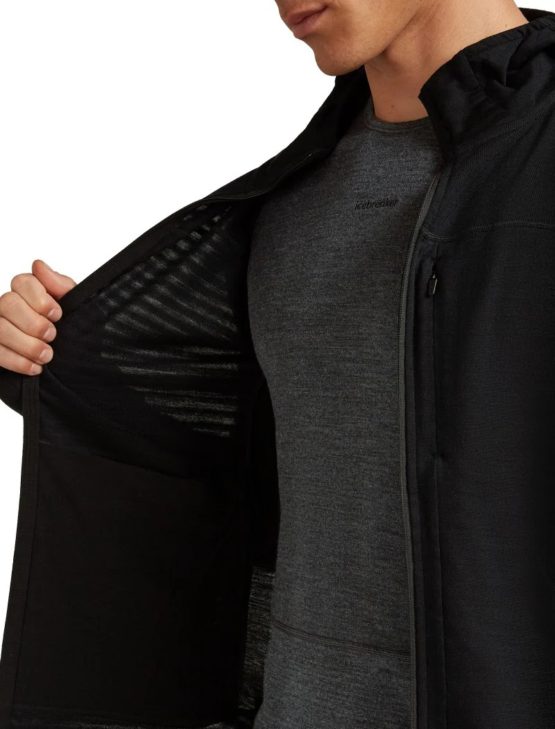 Merino Blend 300 RealFleece Descender LS Zip Hoodie - Mens - Image 9