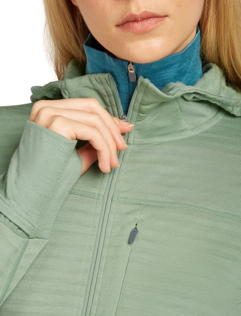 Merino Blend 300 RealFleece Descender LS Zip Hoodie - Womens - Image 13