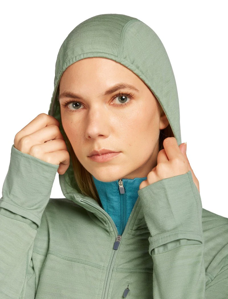 Merino Blend 300 RealFleece Descender LS Zip Hoodie - Womens - Image 14