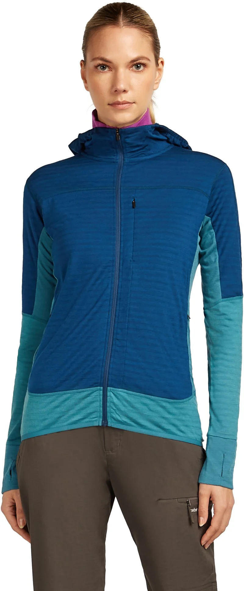 Merino Blend 300 RealFleece Descender LS Zip Hoodie - Womens - Image 18