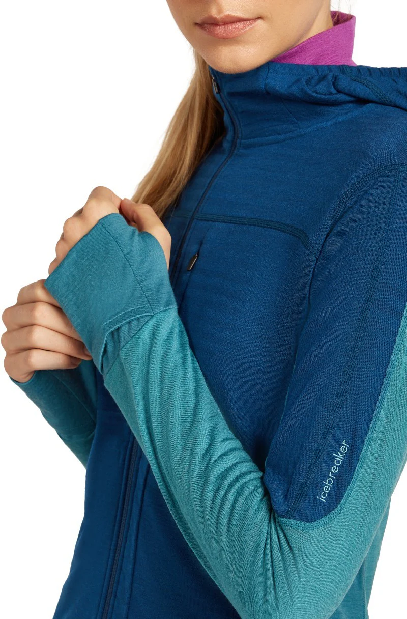 Merino Blend 300 RealFleece Descender LS Zip Hoodie - Womens - Image 20