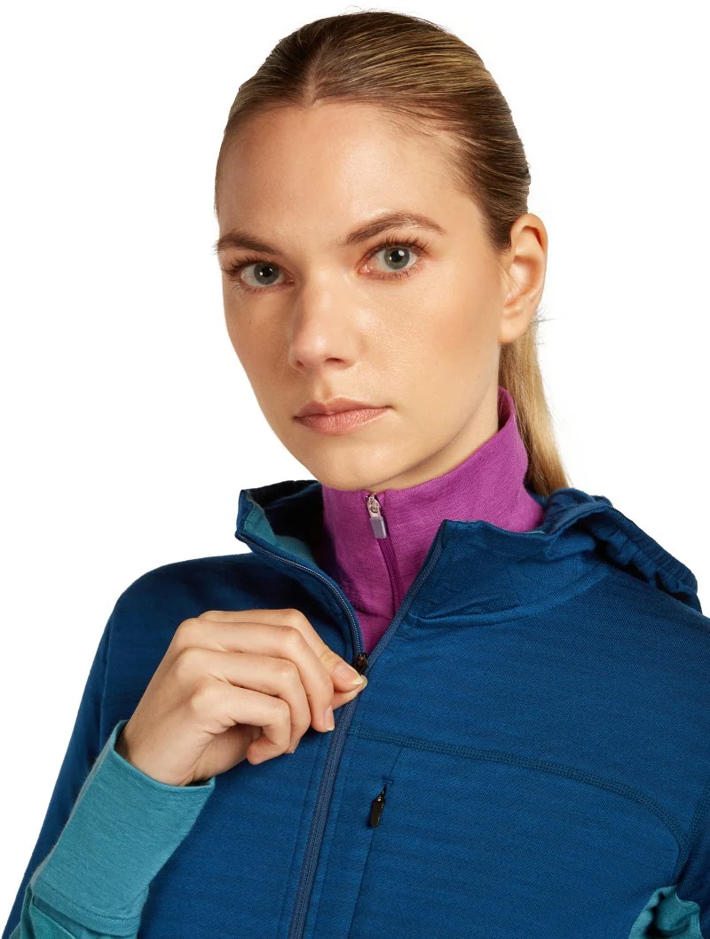 Merino Blend 300 RealFleece Descender LS Zip Hoodie - Womens - Image 21