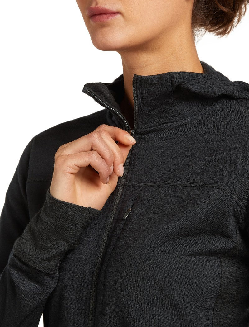 Merino Blend 300 RealFleece Descender LS Zip Hoodie - Womens - Image 5