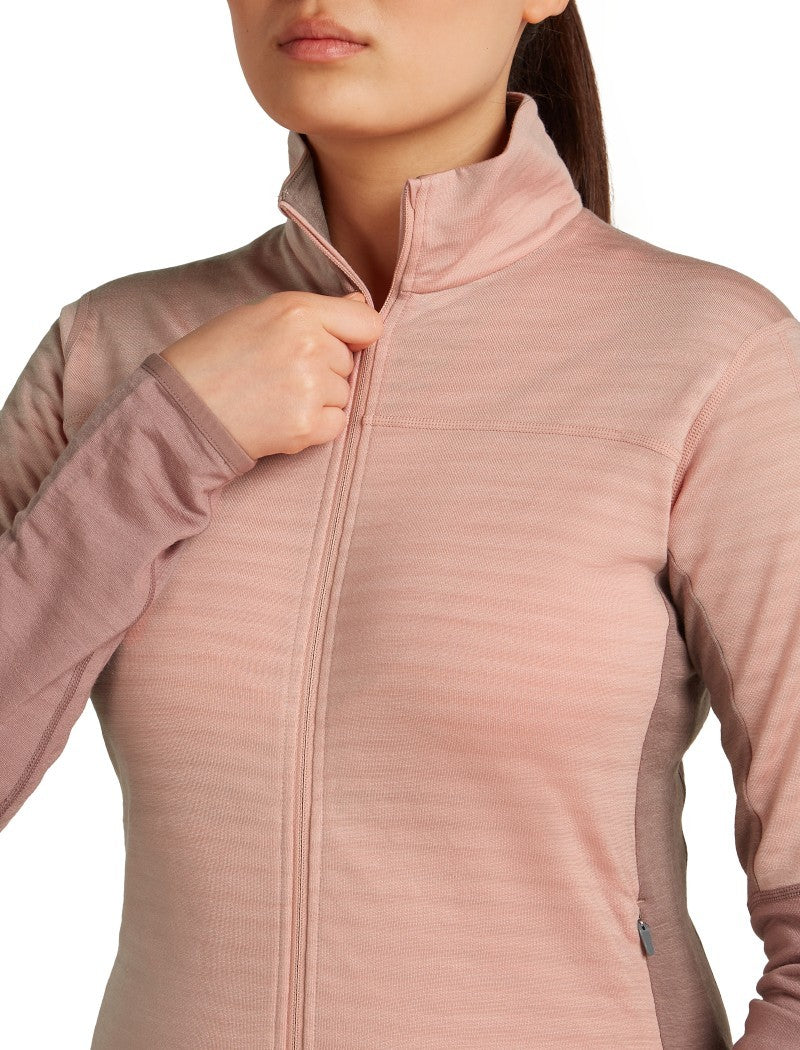 Merino Blend 300 RealFleece Descender LS Zip - Womens - Image 19