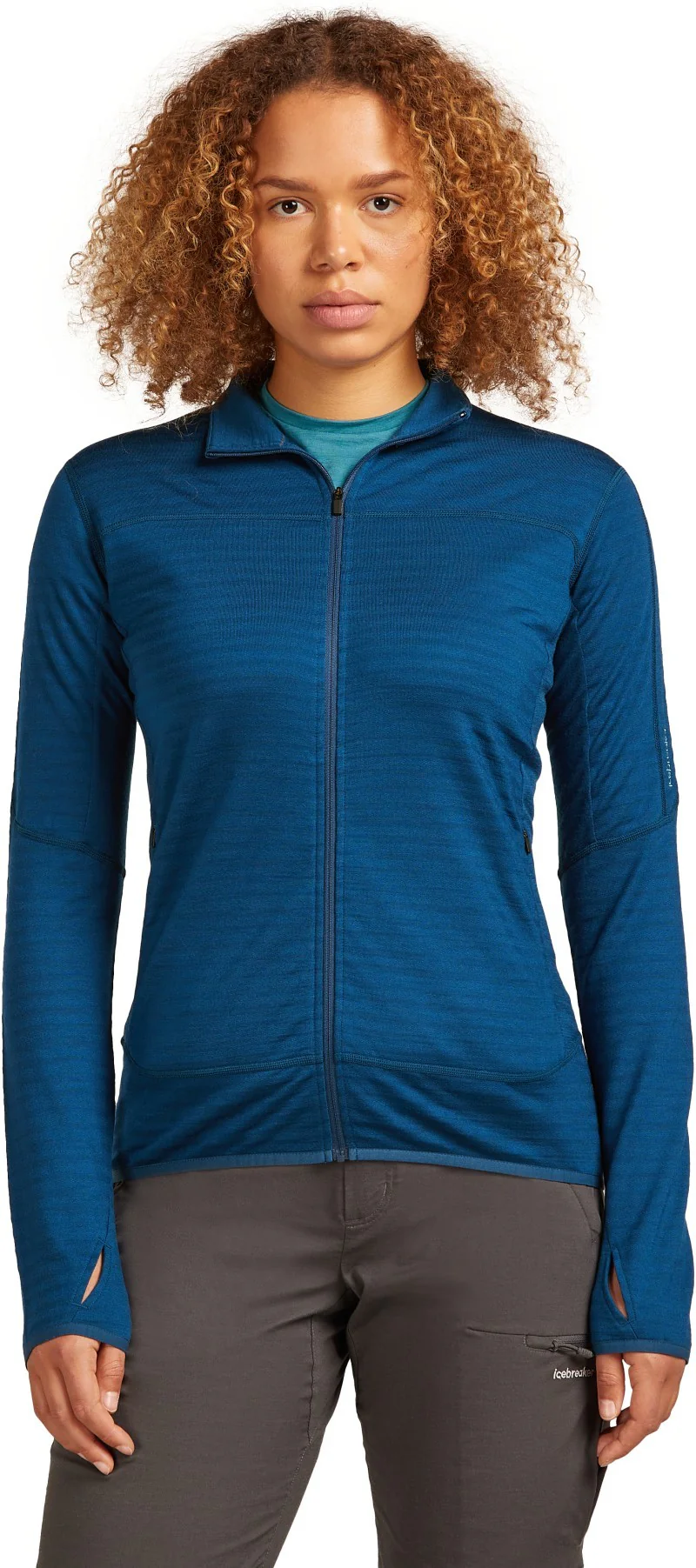 Merino Blend 300 RealFleece Descender LS Zip - Womens - Image 2