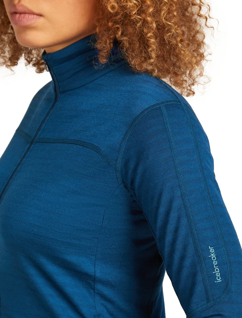 Merino Blend 300 RealFleece Descender LS Zip - Womens - Image 4