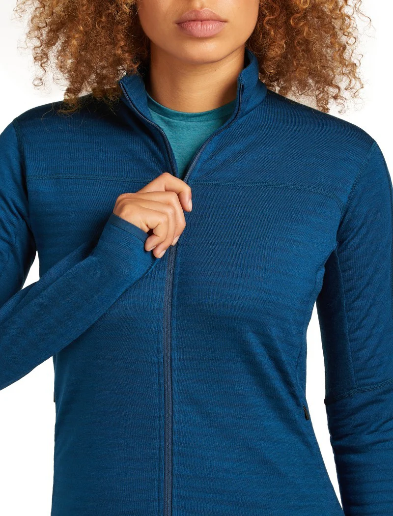 Merino Blend 300 RealFleece Descender LS Zip - Womens - Image 5