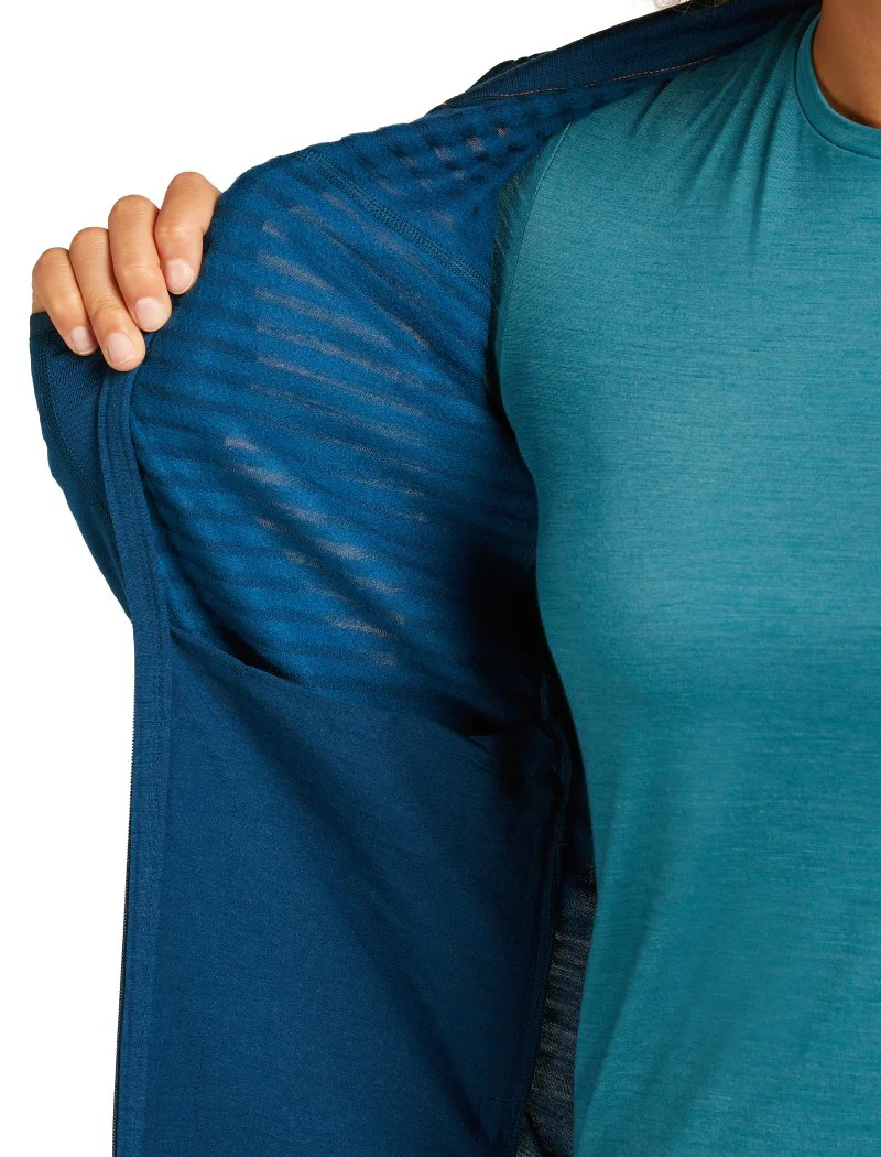 Merino Blend 300 RealFleece Descender LS Zip - Womens - Image 7