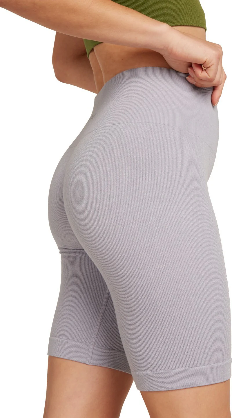 Merino Blend 260 Seamless Rib High Rise Shorts, 8" Inseam - Womens - Image 3