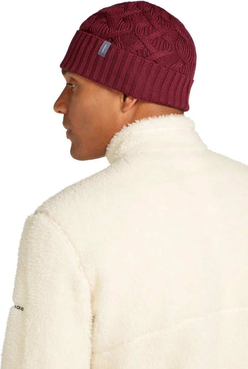 Merino Cable Knit Beanie - Image 6