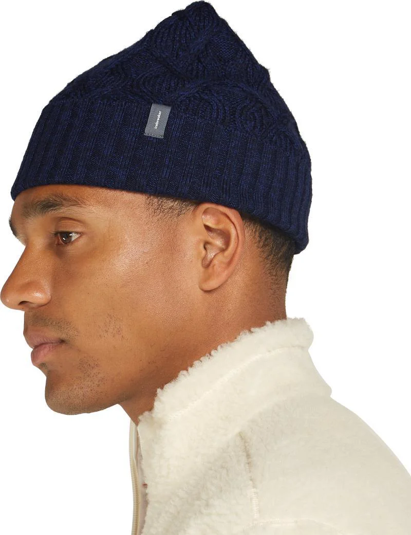 Merino Cable Knit Beanie - Image 8