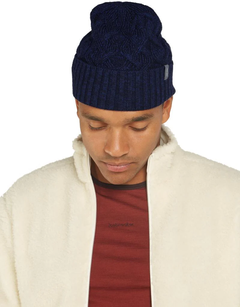 Merino Cable Knit Beanie - Image 9