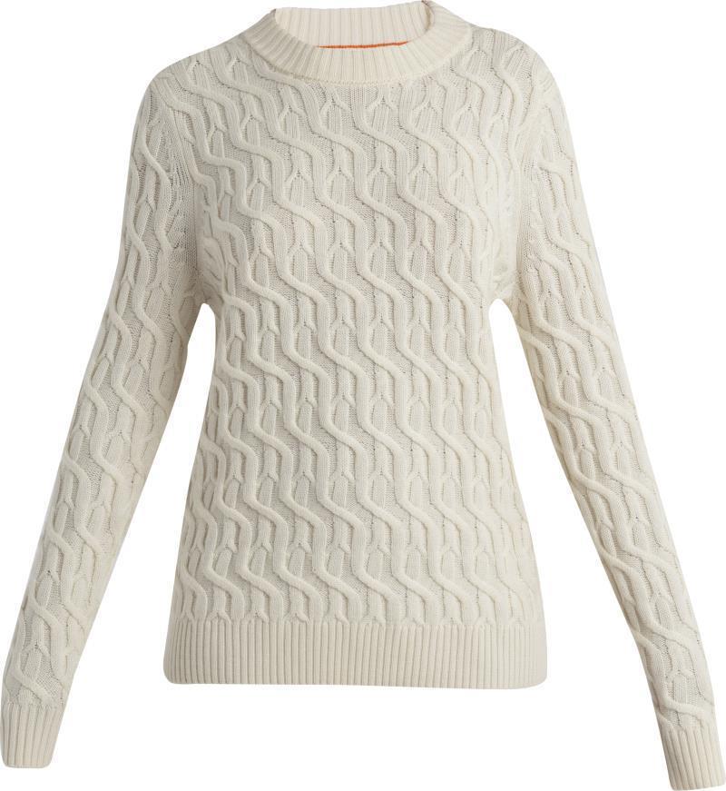 Merino Cable Knit Crewe Sweater - Womens