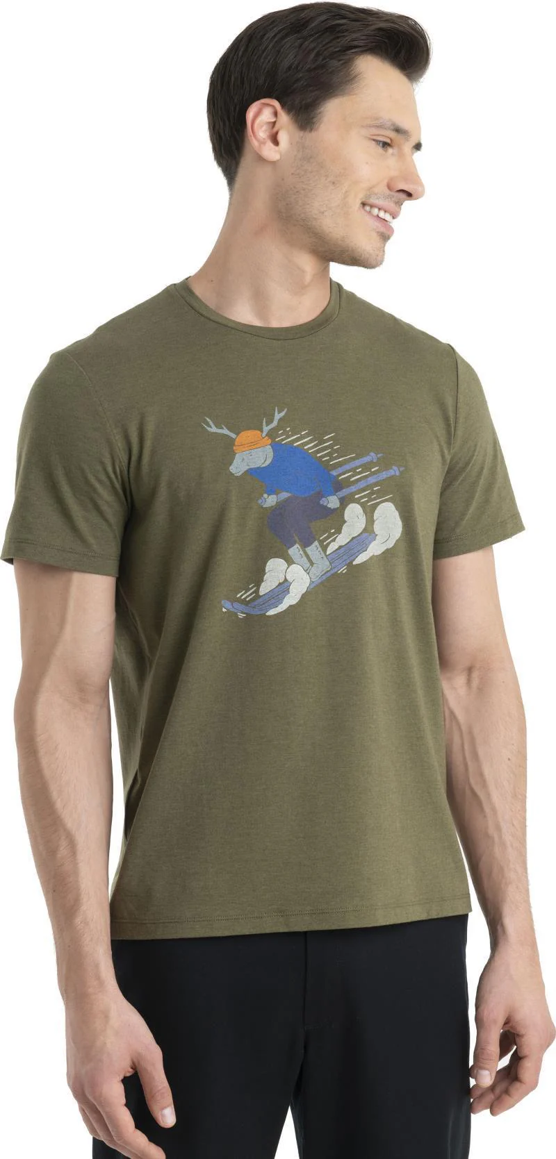 Merino Central Classic SS Tee - Ski Rider - Mens - Image 6