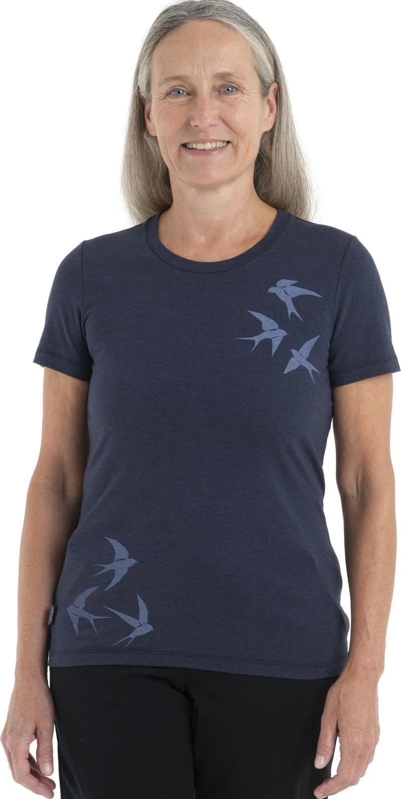 Merino Central Classic SS Tee - Swarming Shapes - Womens - Image 5