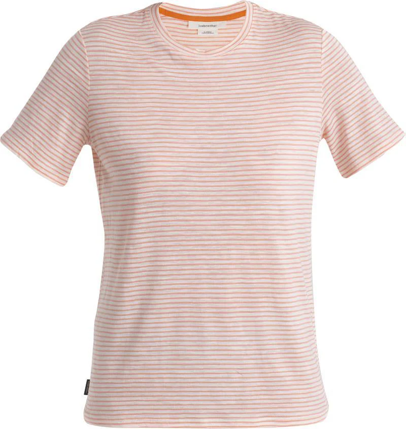 Merino Linen SS Tee - Stripe - Womens - Image 2