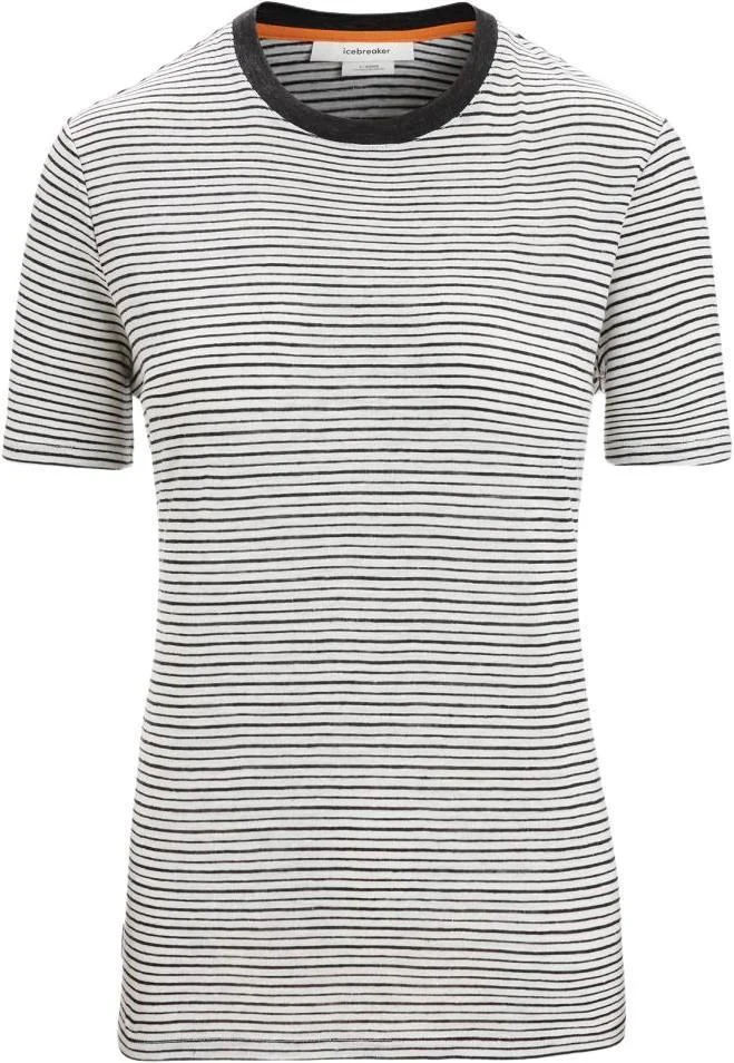 Merino Linen SS Tee - Stripe - Womens - Image 3