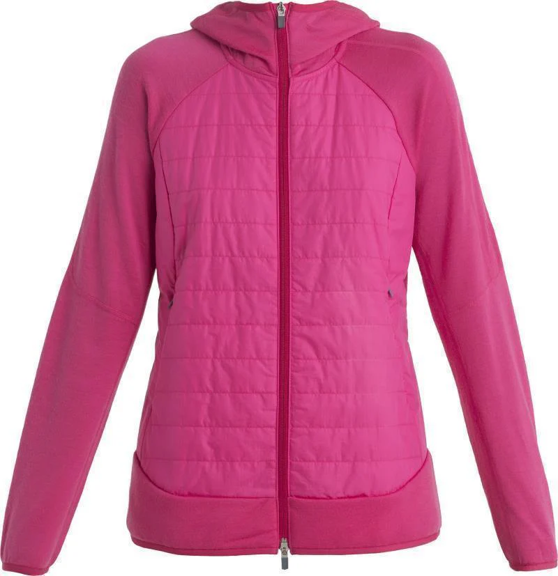 Merino Quantum Hybrid LS Zip Hoodie - Womens