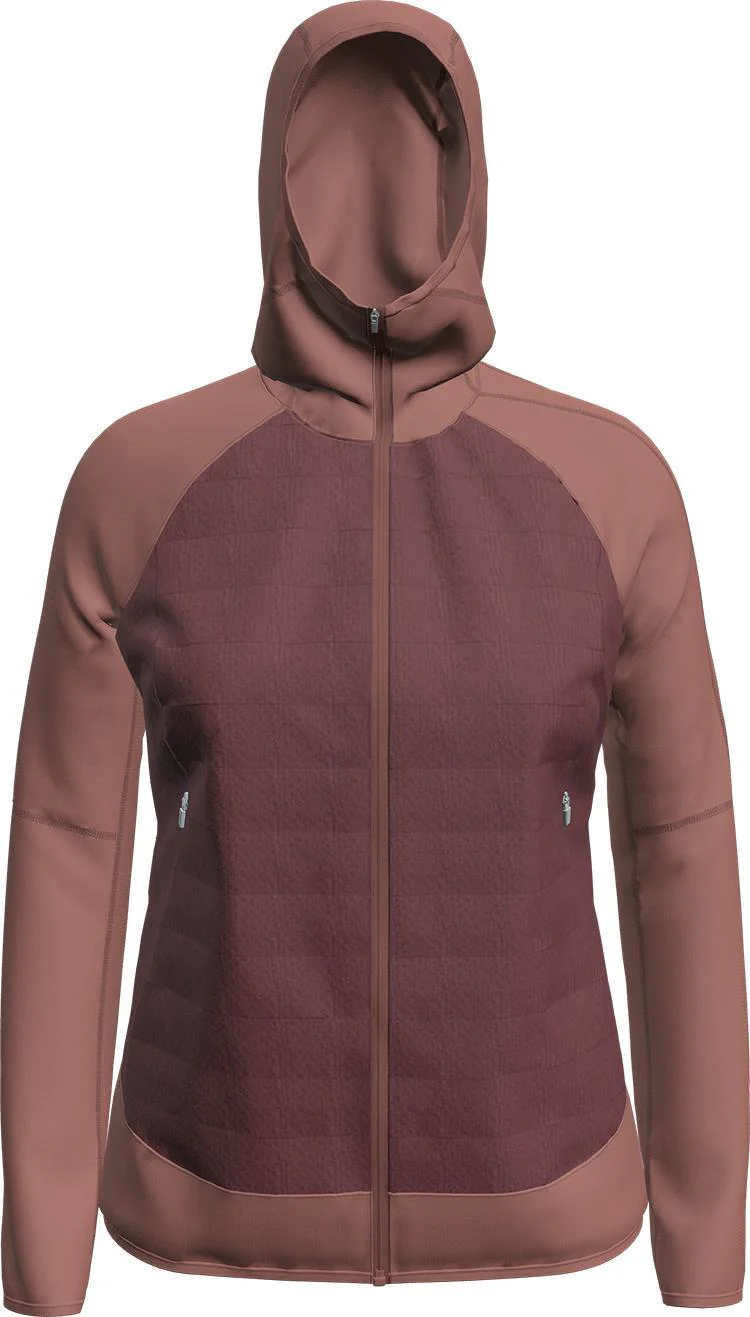 Merino Quantum Hybrid LS Zip Hoodie - Womens - Image 5