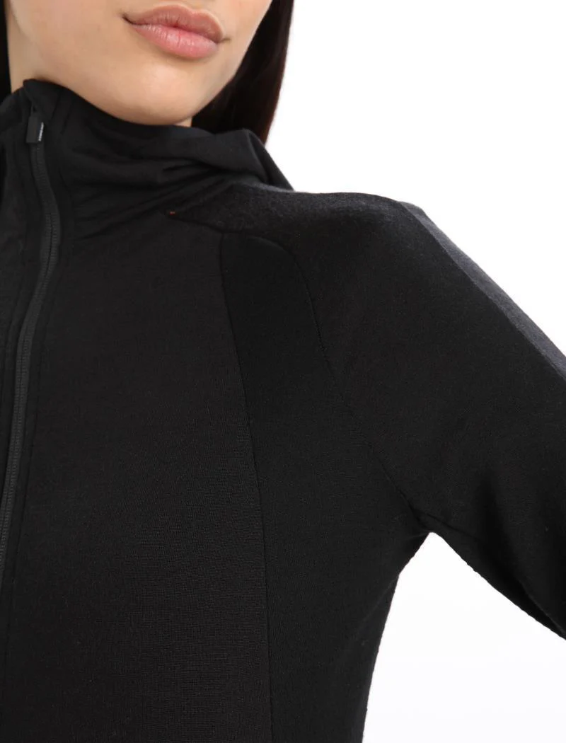 Merino Quantum ZoneKnit LS Zip Hoodie - Womens - Image 6