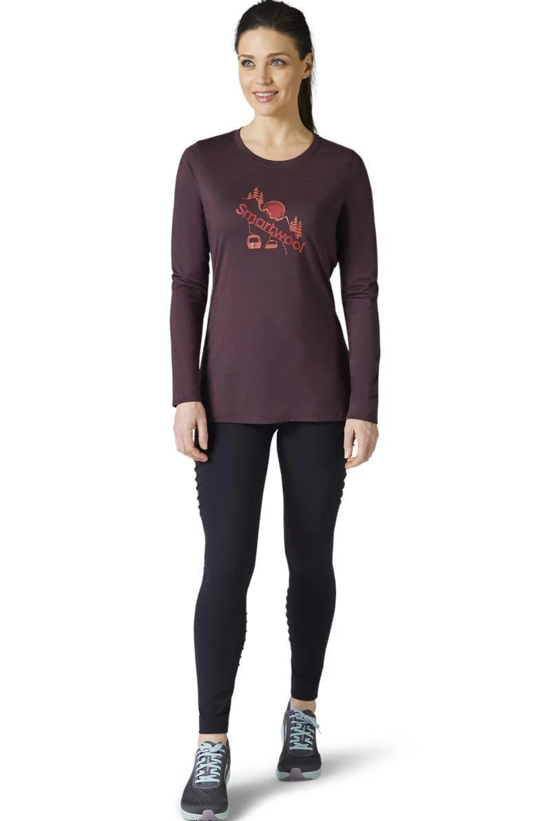 Merino Sport 150 Chair Lift LS Graphic Tee - Womens - Image 5