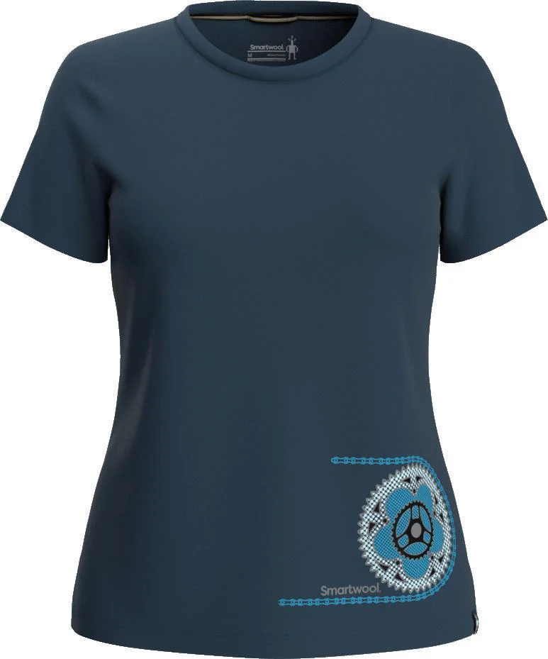 Merino Sport 150 Crankset SS Graphic Tee - Womens - Image 2