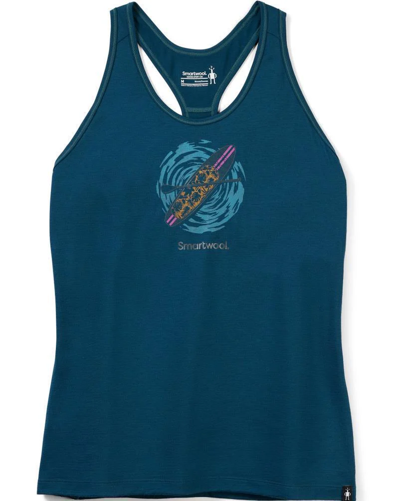 Merino Sport 150 Paddleboard Adventure Graphic Tank - Womens - Image 6
