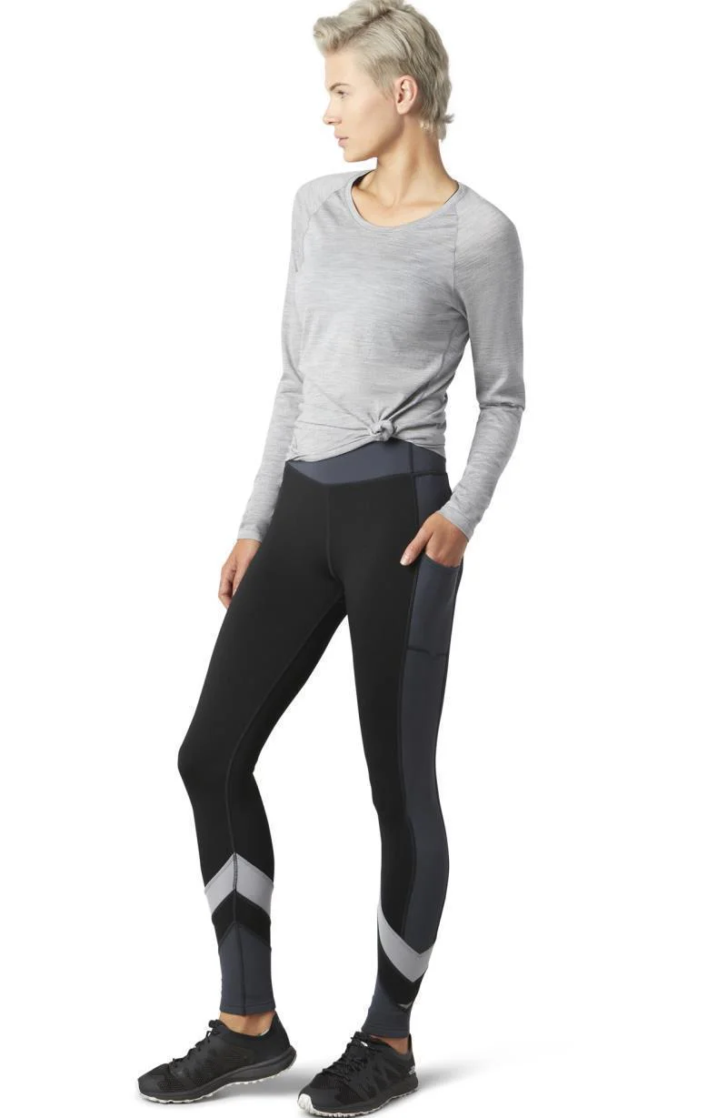 Merino Sport Fleece Colorblock Leggings - Womens - Image 2