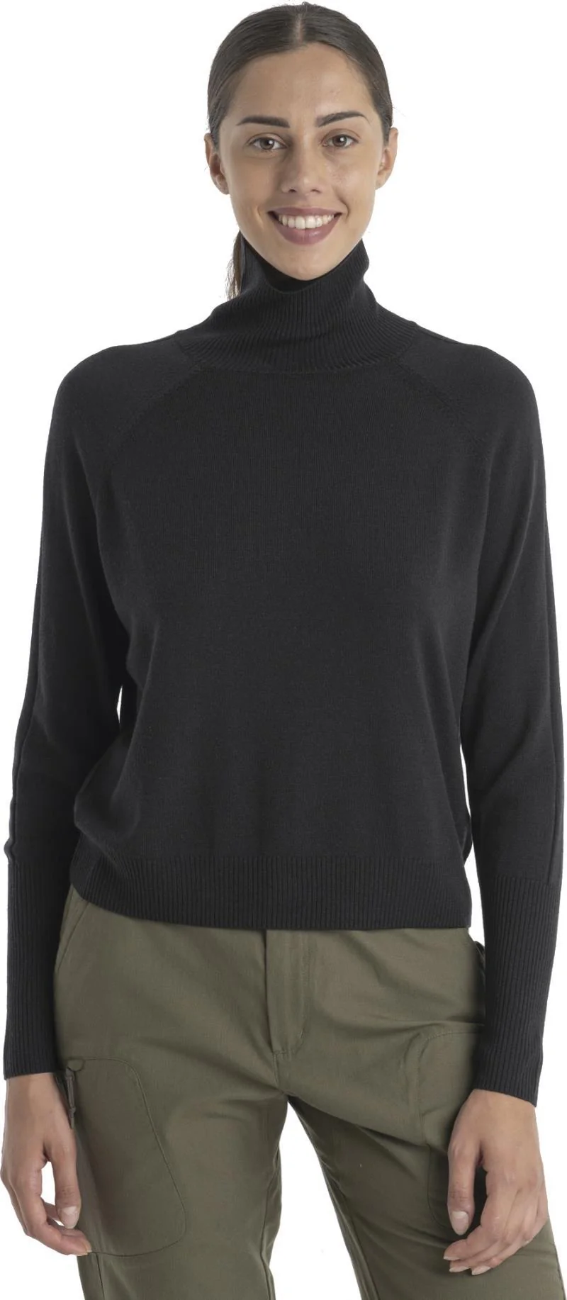 MerinoFine Luxe LS High Neck Sweater - Womens - Image 3