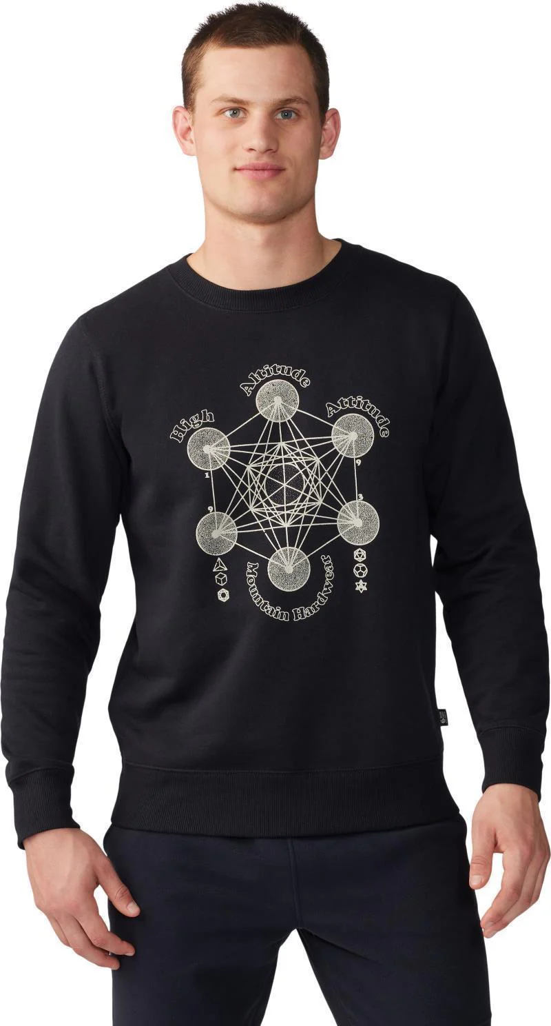 Metatrons Cube Pullover Crew - Mens