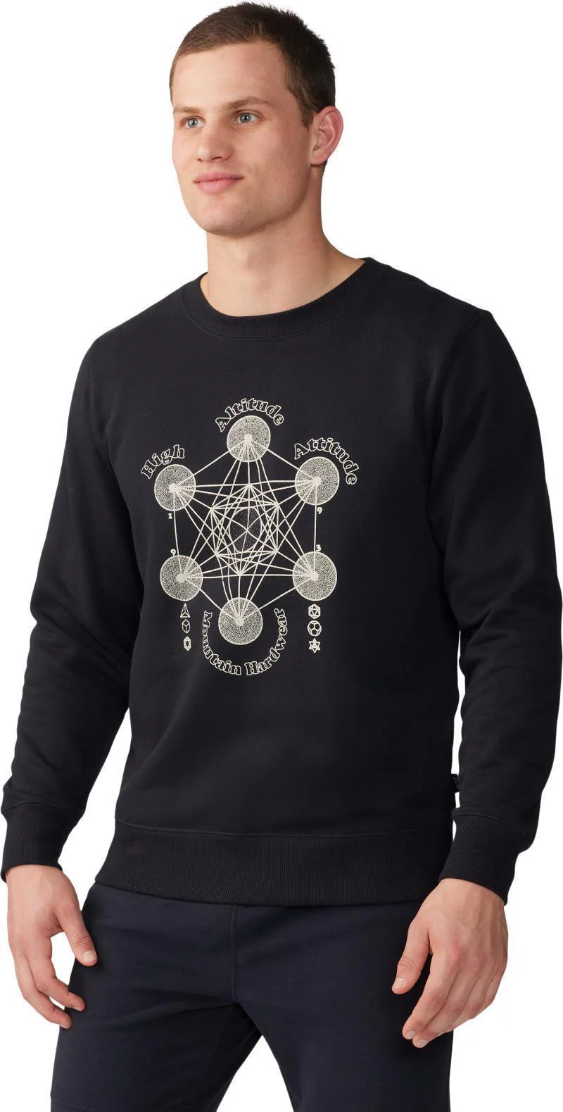 Metatrons Cube Pullover Crew - Mens - Image 2