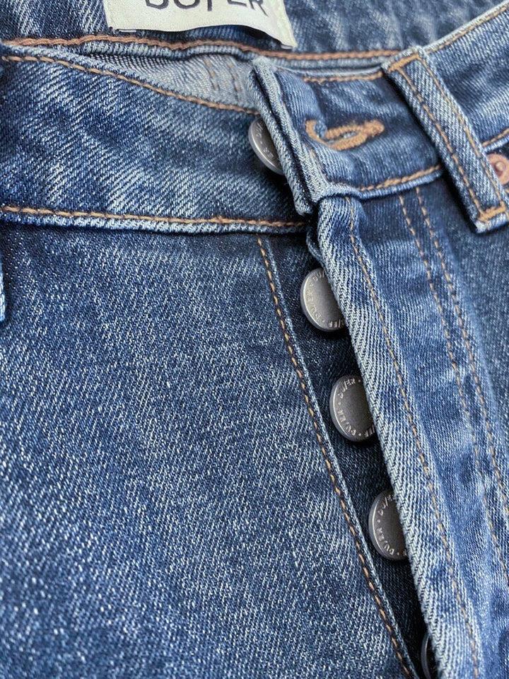 Midweight Performance Denim Loose Straight Jeans, 32" Inseam - Womens - Image 4