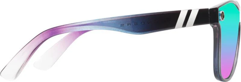 Millenia X2 - Black Forest, Gloss Black And Teal Fade Frame, Polarized Blue and Purple Mirror Lens - Image 4