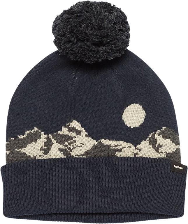 Mountain Scenic Pom Beanie